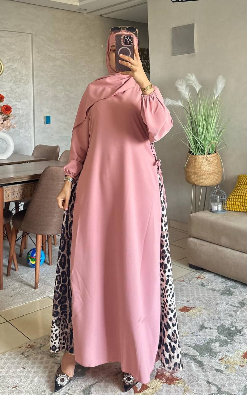 Abaya Crepe Rosa M3